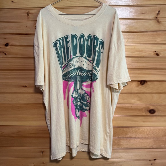 The Doors Tour 1970 Reprint Cream Tee XXL - Picture 1 of 5
